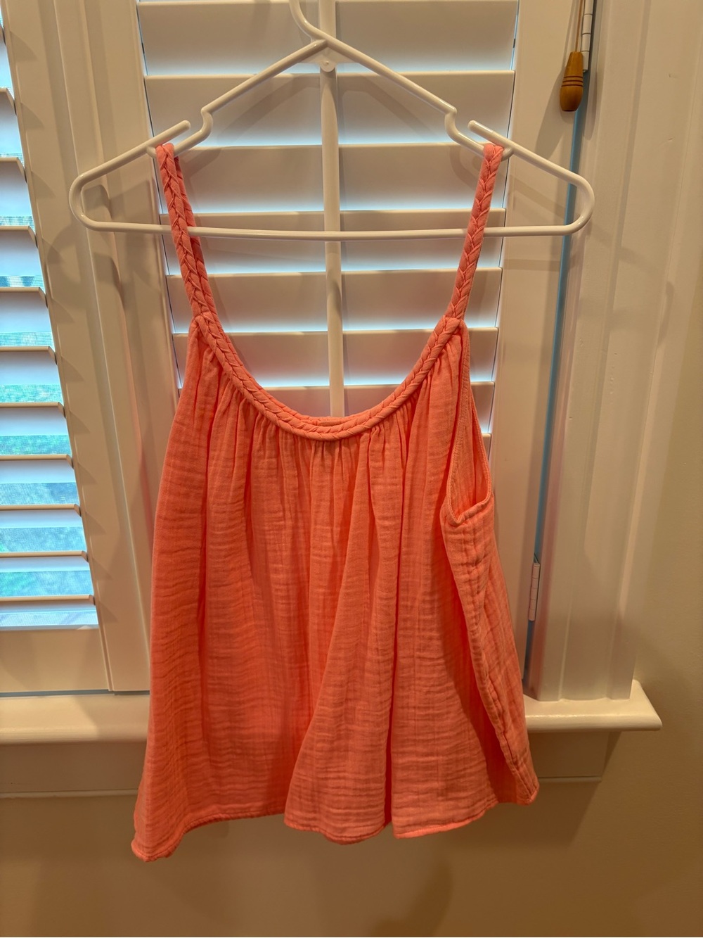 Old Navy Coral Braided-Strap Camisole